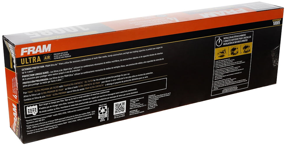 Thumbnail: FRAM Ultra Air XGA10085, Premium Engine Air Filter, Replacement Filter for ..