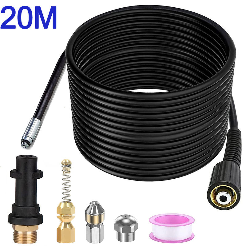 Thumbnail: High Pressure Pipe Cleaning Hose Drain Cleaner Pipe for Karcher K2-K7/HD/HDS Uni