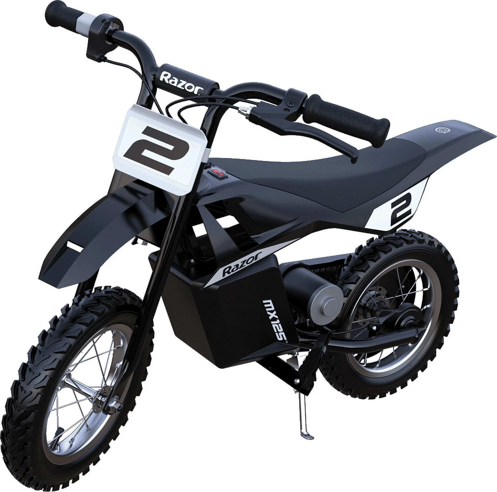 Razor Dirt Rocket MX125 Electric-Powered Dirt Bike - Black with Decal Included,