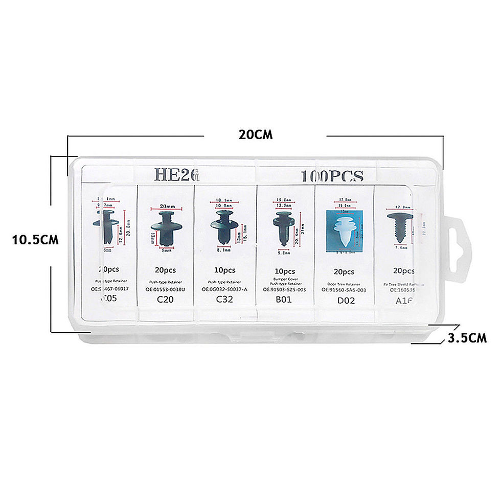 Thumbnail: 100pcs Car Accessories Mixed Auto Fastener Clip Push Retainer For F10 Bmw Mazda