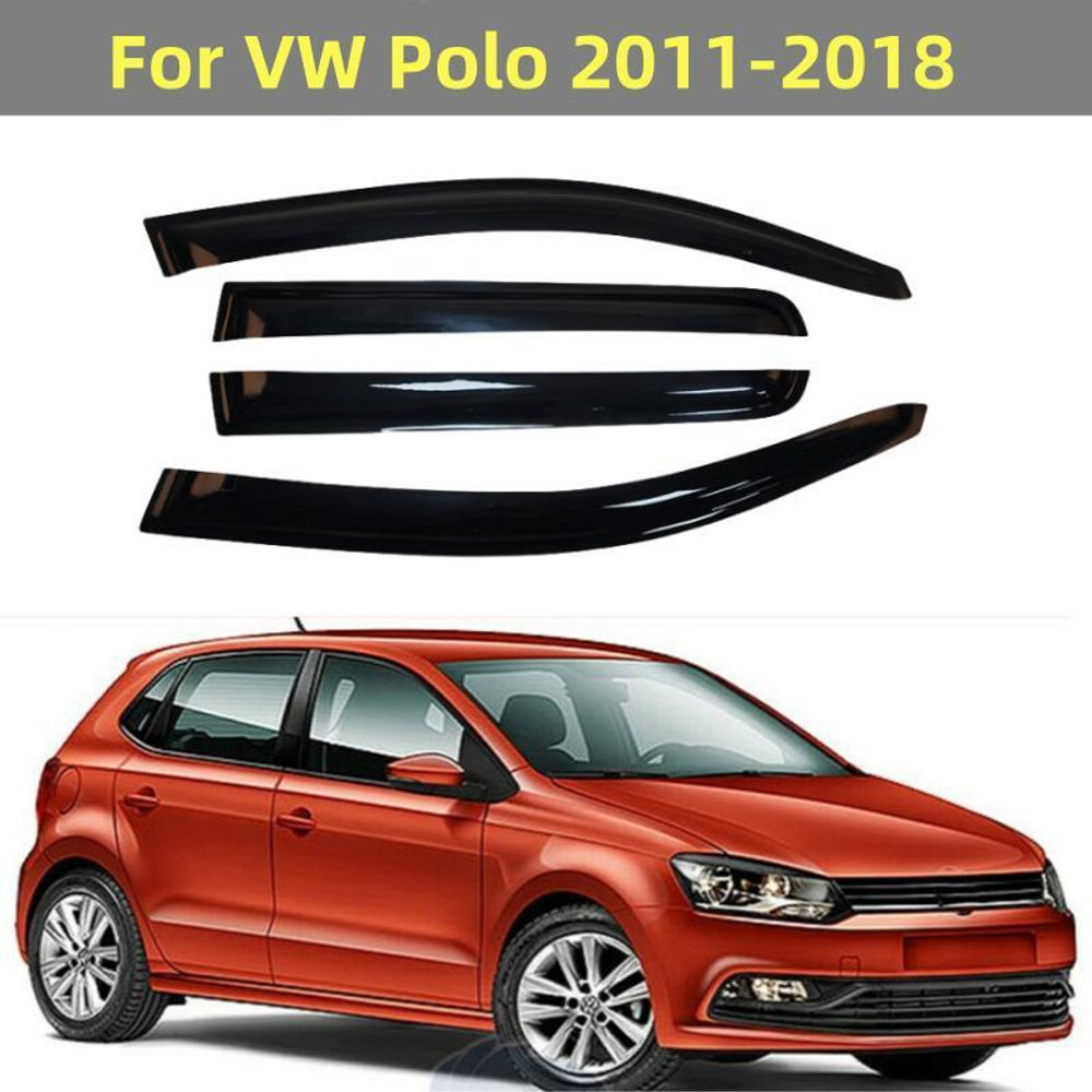 For VW Polo 2011 2012 2013 2014 2015 2016 2017 2018 Window Visor Sun Rain Deflec