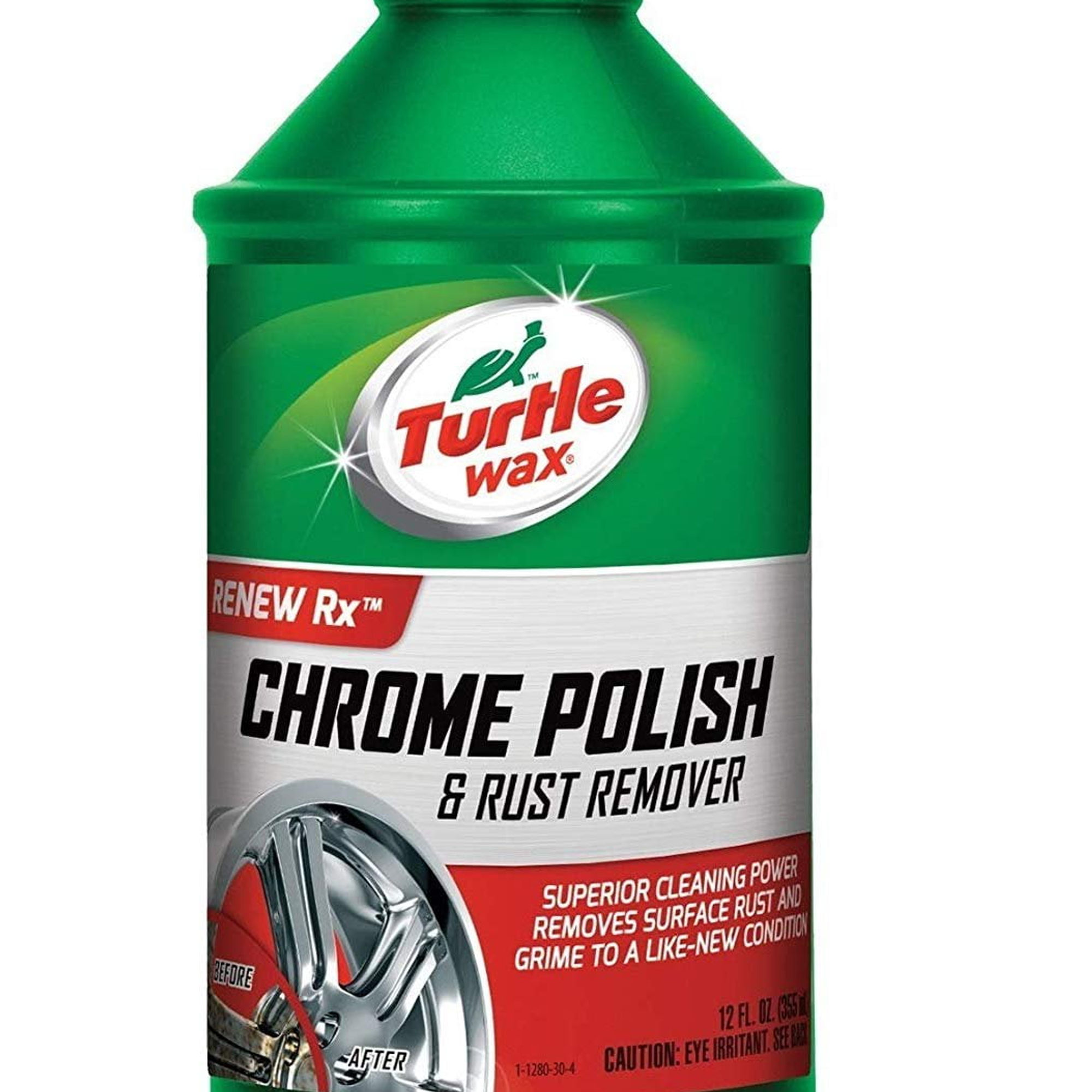Turtle Wax 50786 Renew Rx Chrome Polish and Rust Remover, 12 oz