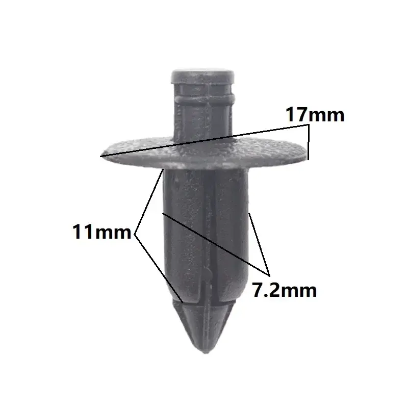Thumbnail: 20pcs Car Plastic Fairing Rivet Setting Panel Fastener Clips 6mm 7mm 8mm Push Pi