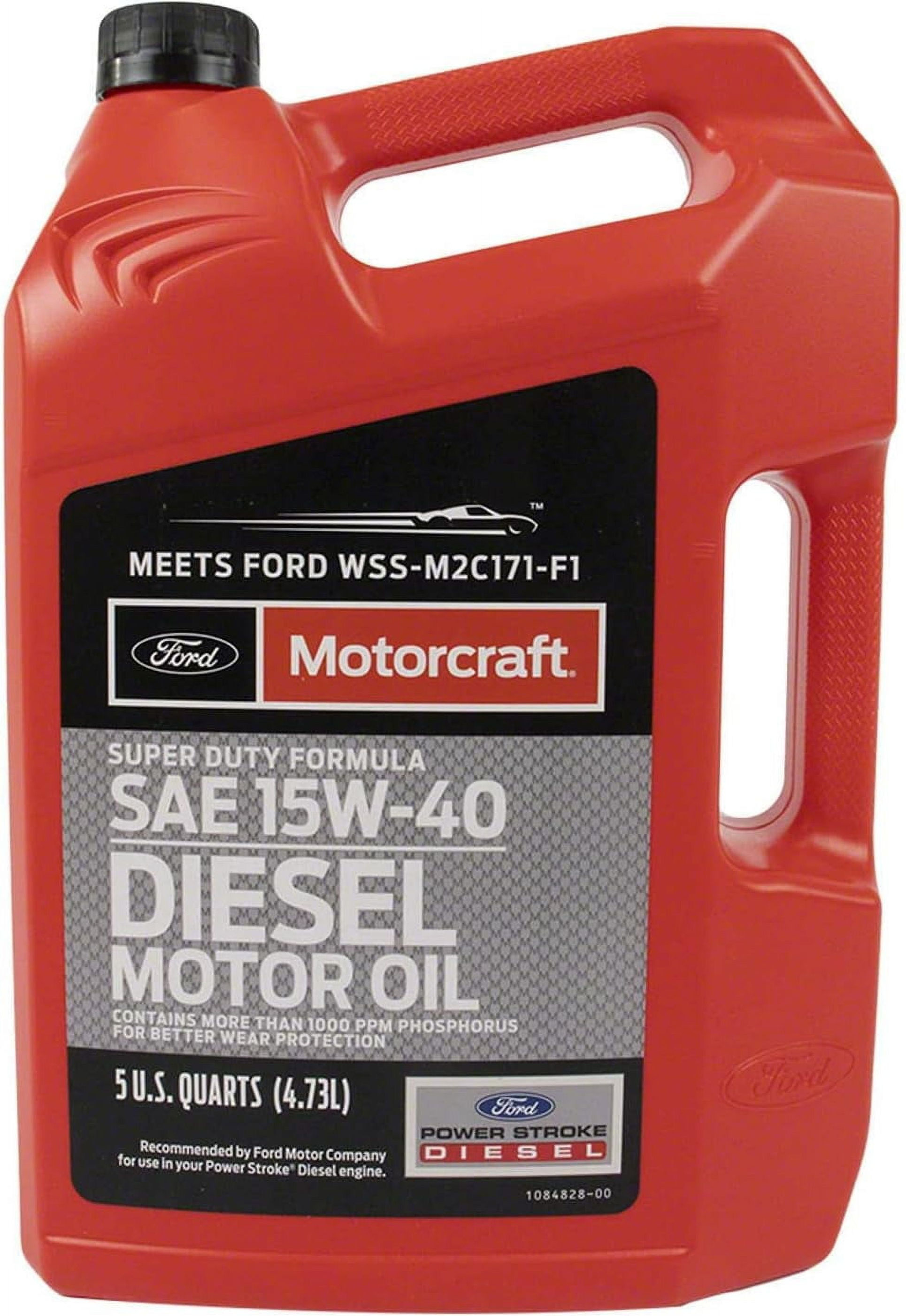 Motorcraft Diesel Motor Oil, 15W-40 - A premium-quality motor oil specifica..