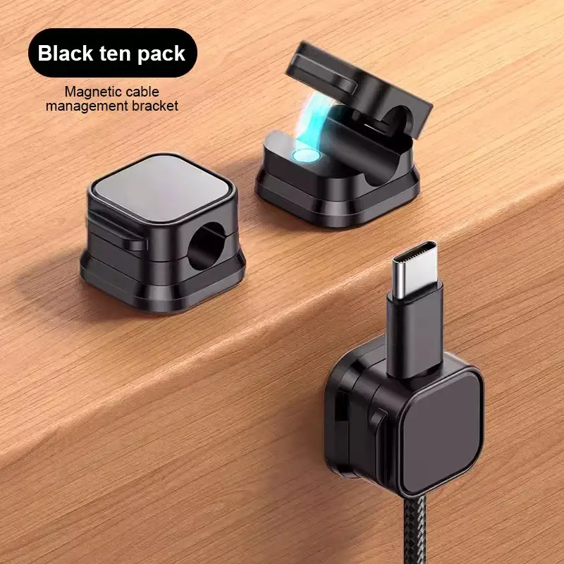 Thumbnail: SEAMETAL Cable Organizer Holder Magnetic Cable Smooth Adjustable Cord Holder Und