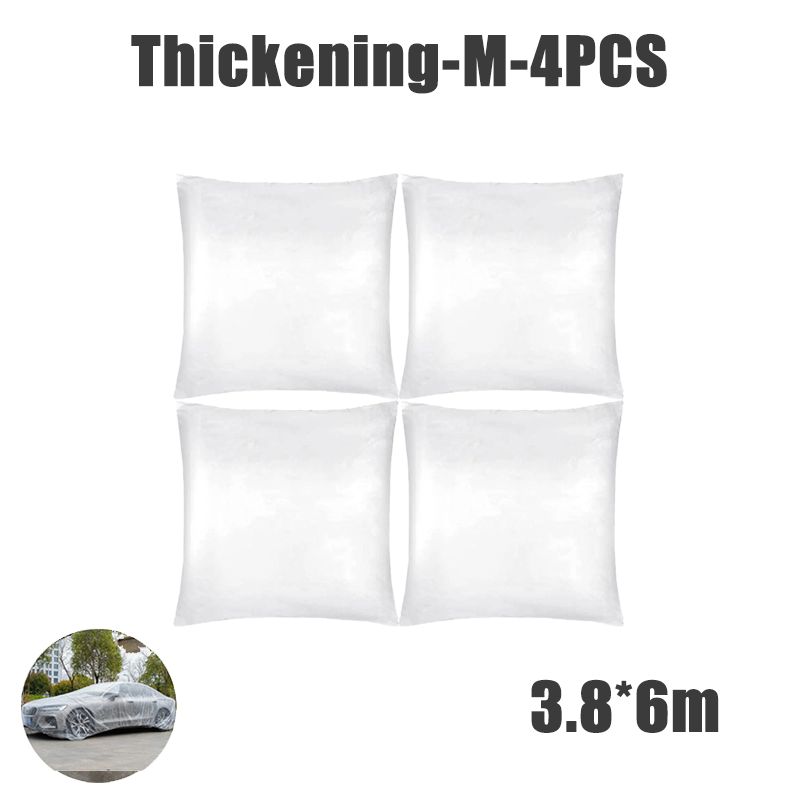 Thumbnail: Disposable Transparent Car Clothing Cover Dustproof Rainproof Transparent Paint