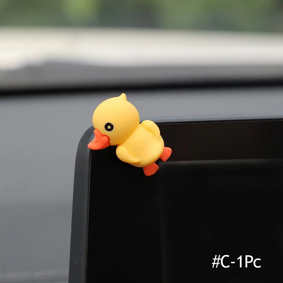 Thumbnail: 6/1pcs Car Cartoon Animal Sleeping Ornament Computer Screen Decor Auto Center Co