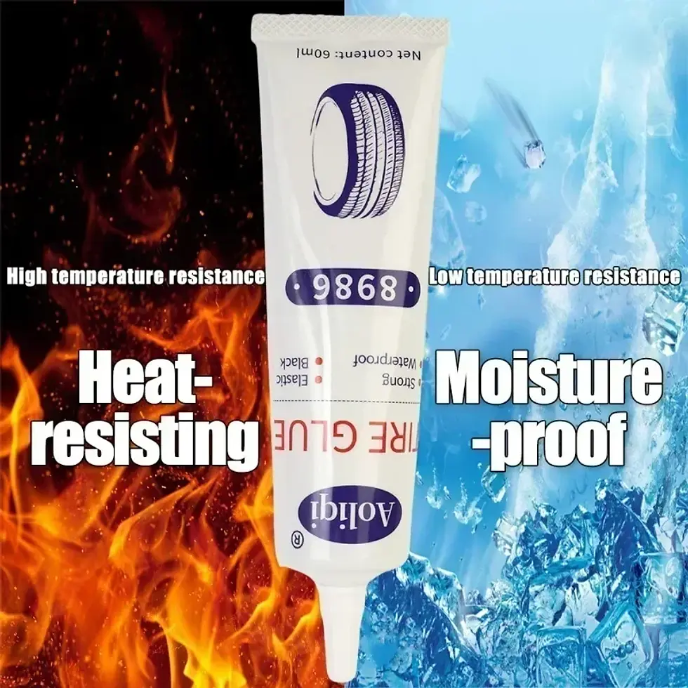 Thumbnail: Tire Repair Glue Liquid Strong Rubber Glues Black Rubber Wear-resistant Non-corr