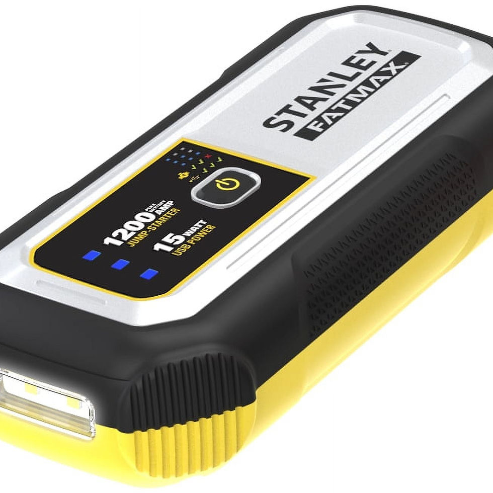 Stanley FatMax 1200A, Lithium Jump Starter with 15 Watt USB-A and USB-C Pow..