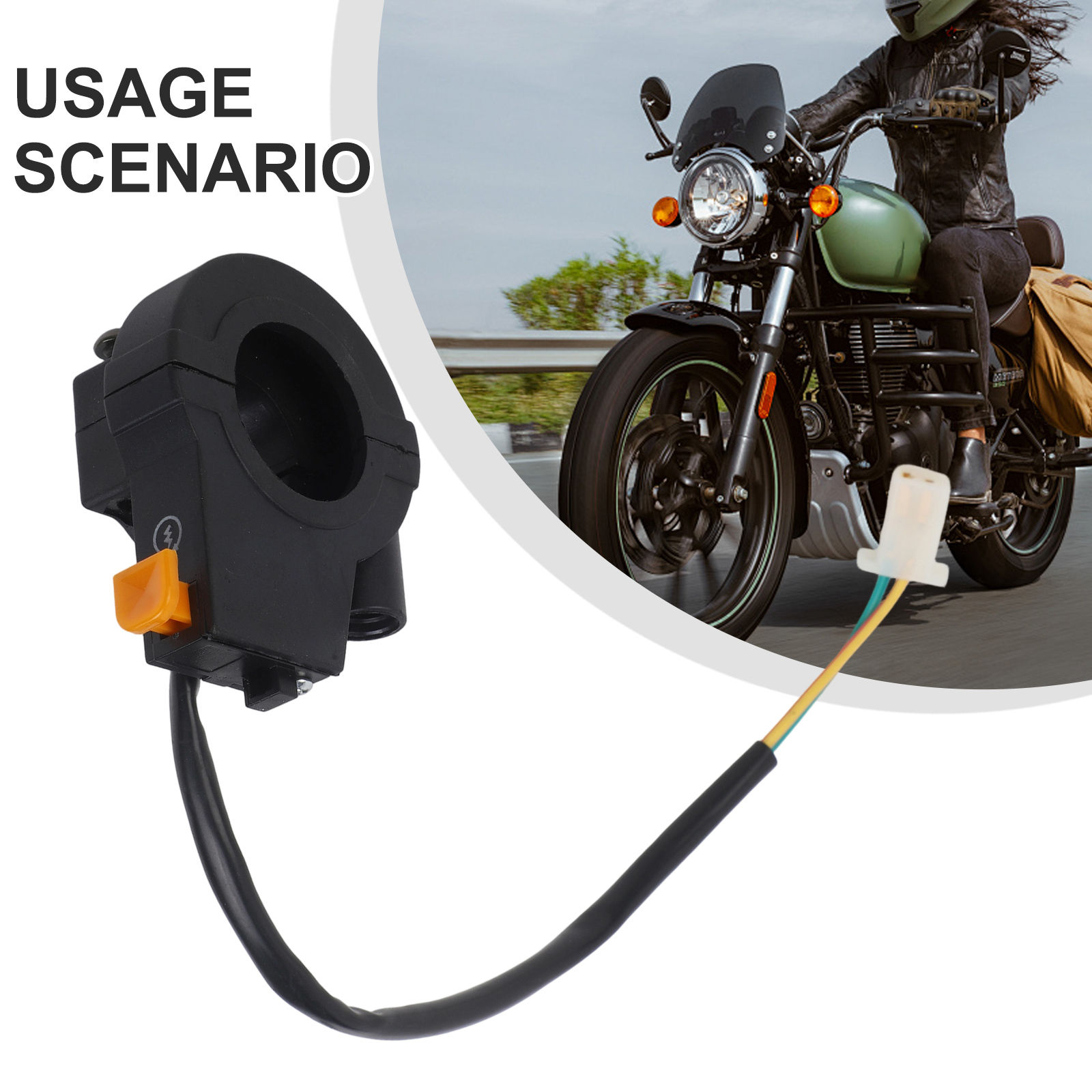 Motorcycle Switch HandlebarMounted Starter Switch Motorcycle Electric Start Swit