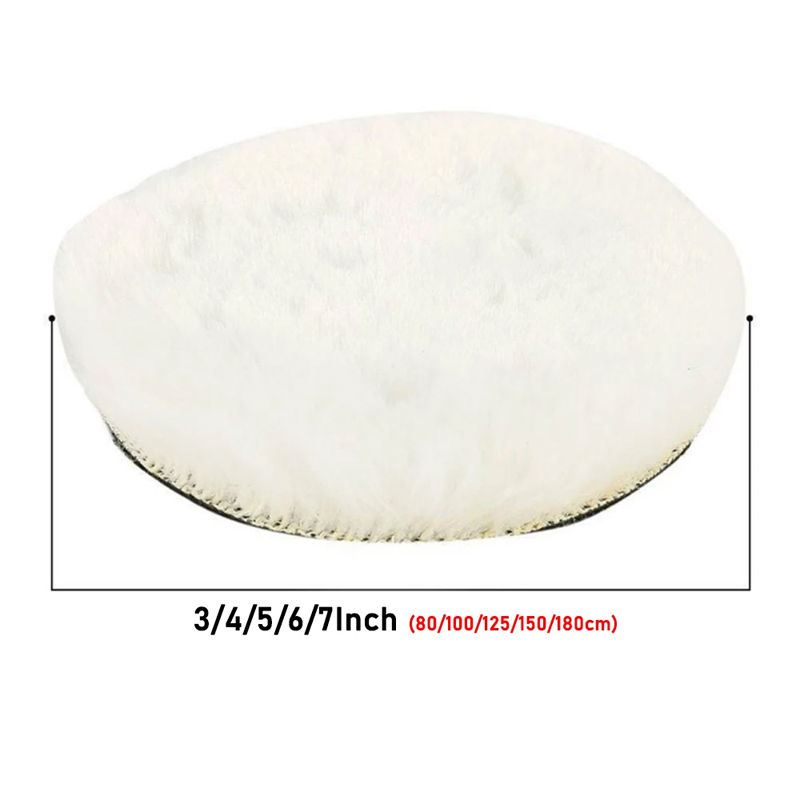 Thumbnail: 5Pcs 3 Inch Polishing Kit Car Polishing Pad Car Waxing Sponge Disk Wool Wheel Au