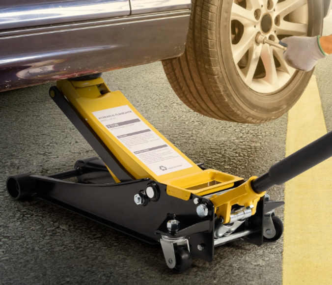Thumbnail: Floor Jack With Capacities Of 2T Quick Lifting Service Jack. Steel Heavy-duty Hy
