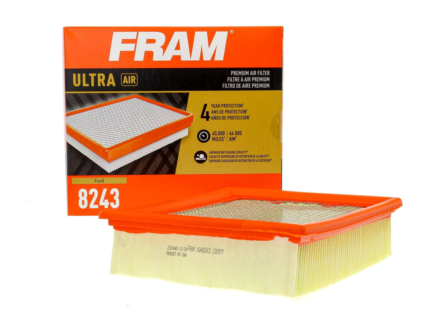 FRAM Ultra Air XGA8243, Premium Engine Air Filter, Replacement Filter for S..