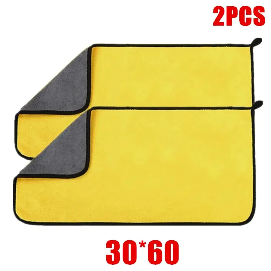 Thumbnail: 1/2/6 Pack Car Cleaning Cloth Professional Cleaning Car Wiping Microfiber Towel
