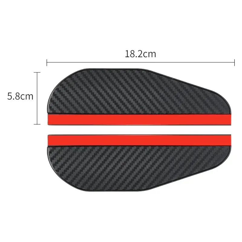 Thumbnail: 2Pcs Car Rearview Mirror Rain Eyebrow Auto Car Rear View Side Rain Snow Guard Su