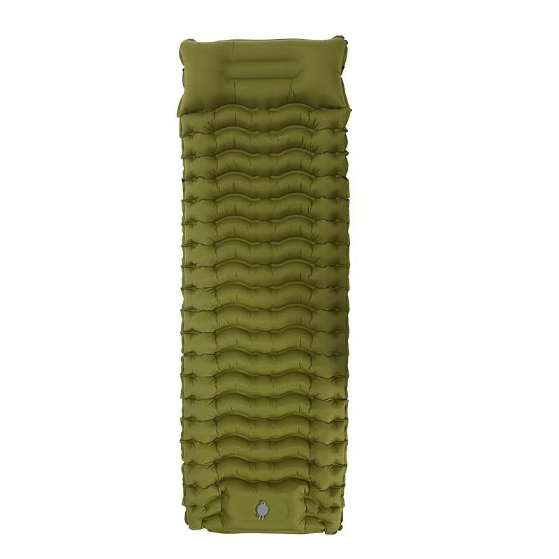 Thumbnail: Inflatable Camping Mats Air Mattress With Pillow Outdoor Tourist Sleeping Pad Se
