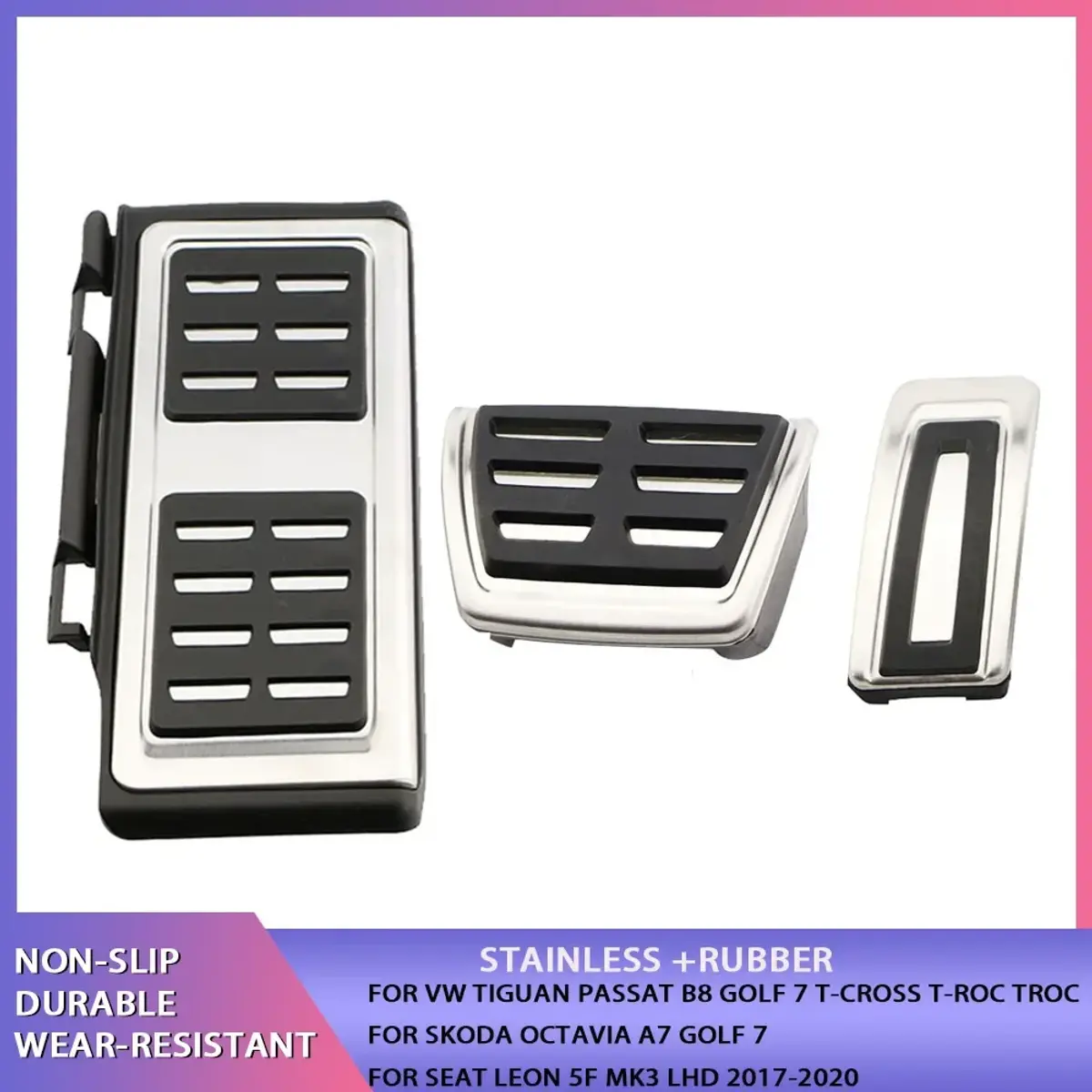 Stainless Steel Pedal Cover for VW GOLF 7 8 GTi MK7 Lamando POLO A05 Passat B8 S