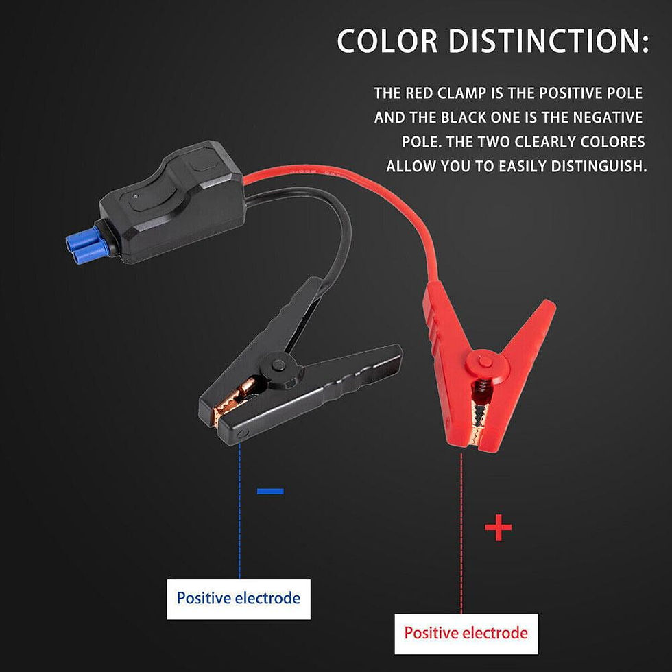 Thumbnail: Jumper Cable EC 5 Connector Alligator Clamp Booster Starter~ Battery Jump R..
