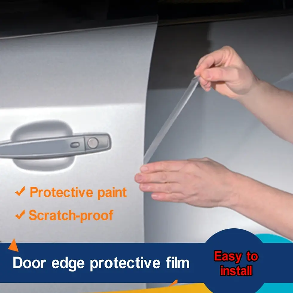 Thumbnail: 1PCS 1.5cmx5m TPU Car Body Door Edges Paint Protective Film Anti-scratch Wrap St