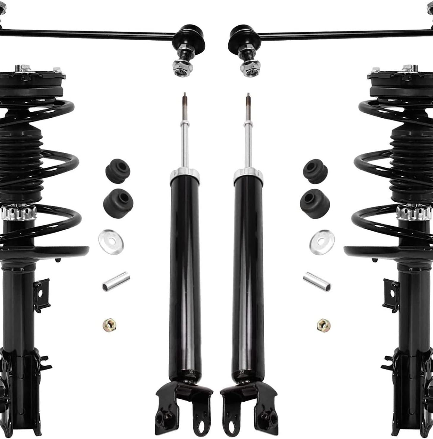 Detroit Axle - 6pc Front Struts Shocks Kit for 2013-2018 Nissan Altima, 2 S..