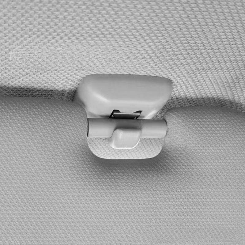 Thumbnail: 2Pcs Car Sun Visor Clip Gray Interior Hanger Hook Clip Bracket for Audi A1 A3 S3