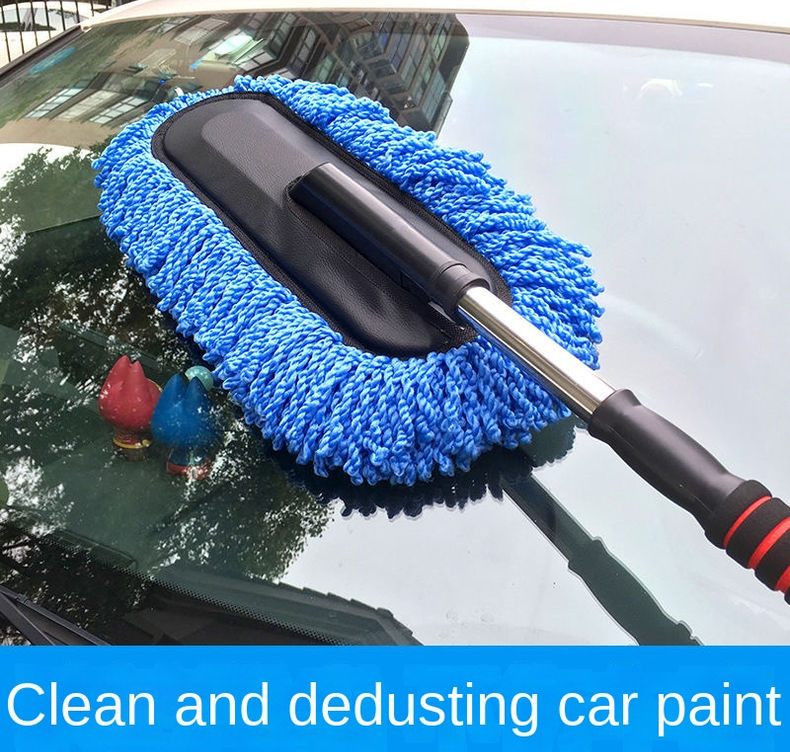 Microfiber Car Wash Brush Mop Kit, Mitt Sponge With Long Handle Car Cleaning Sup