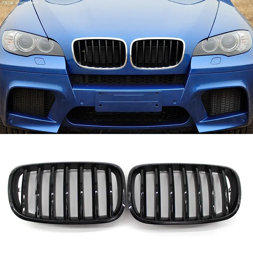 Thumbnail: Kidney Grille Gloss Black Kidney Grill 1 Pair for BMW E70 X5 E71 X6 2007-2013 Au