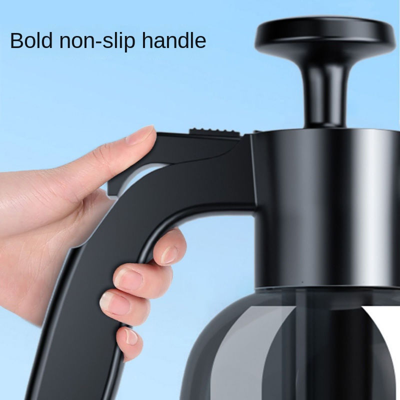 Thumbnail: 2L Hand Pump Foam Sprayer with 3 Types of Nozzle Hand Pneumatic Foam Cannon Snow