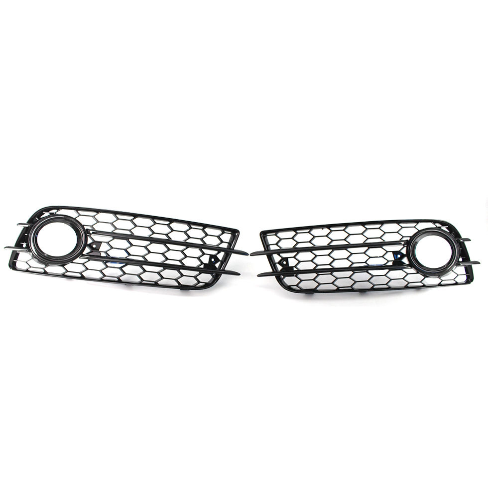 Thumbnail: RS4 Style Front Bumper Lower Grille Fog Light Grill For Audi A4 B8 S-line S4 200