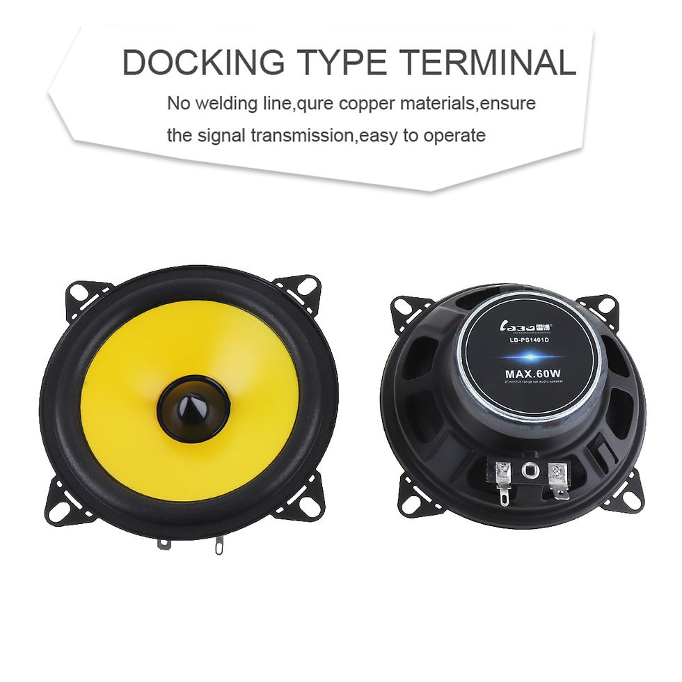 Thumbnail: 2pcs 2 Way 4 Inch 60W Full Range Frequency Car Audio Stereo Speaker, 2x60W Full