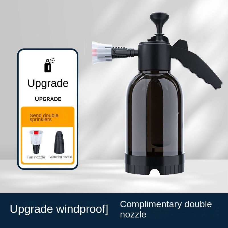 Thumbnail: 2L Hand Pump Foam Sprayer with 3 Types of Nozzle Hand Pneumatic Foam Cannon Snow