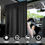 Thumbnail: Car Privacy Curtains Universal Car Divider Curtain Between Rear Seat Auto Blacko