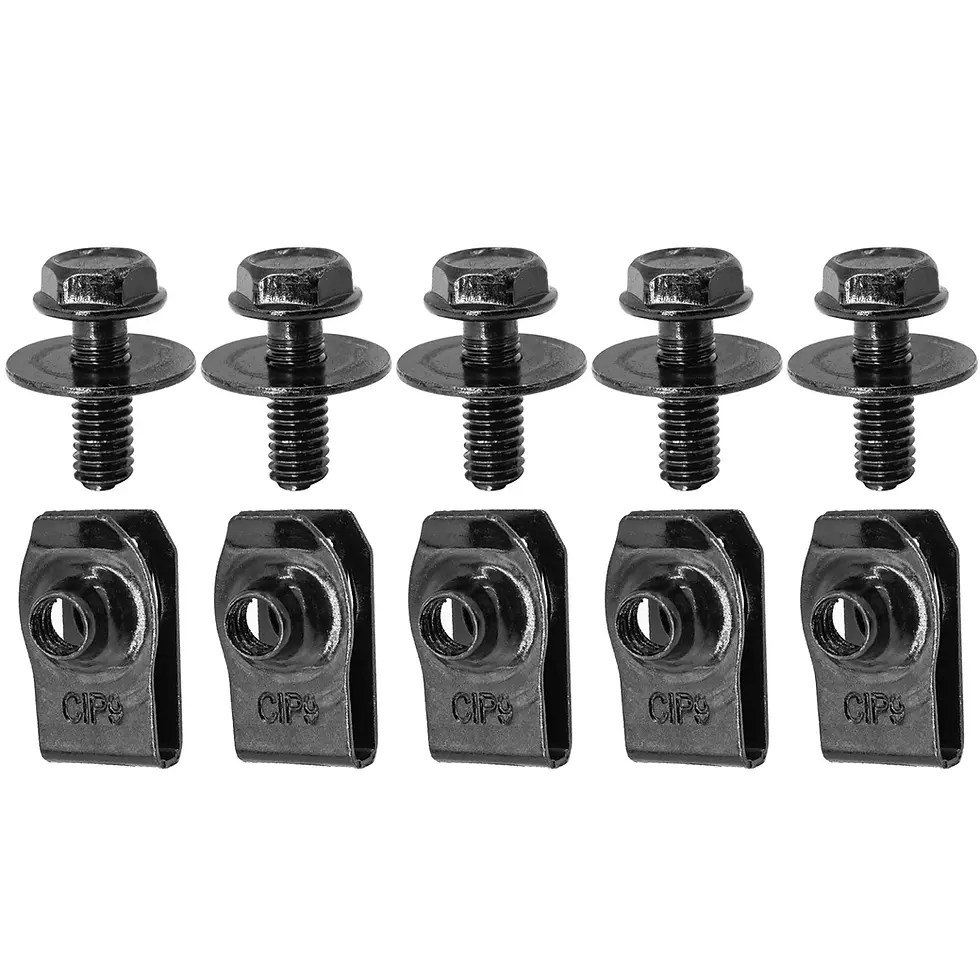 Thumbnail: Car Body Bolts & U-nut Clips M6 Engine Under Cover Splash Shield Guard For Nissa