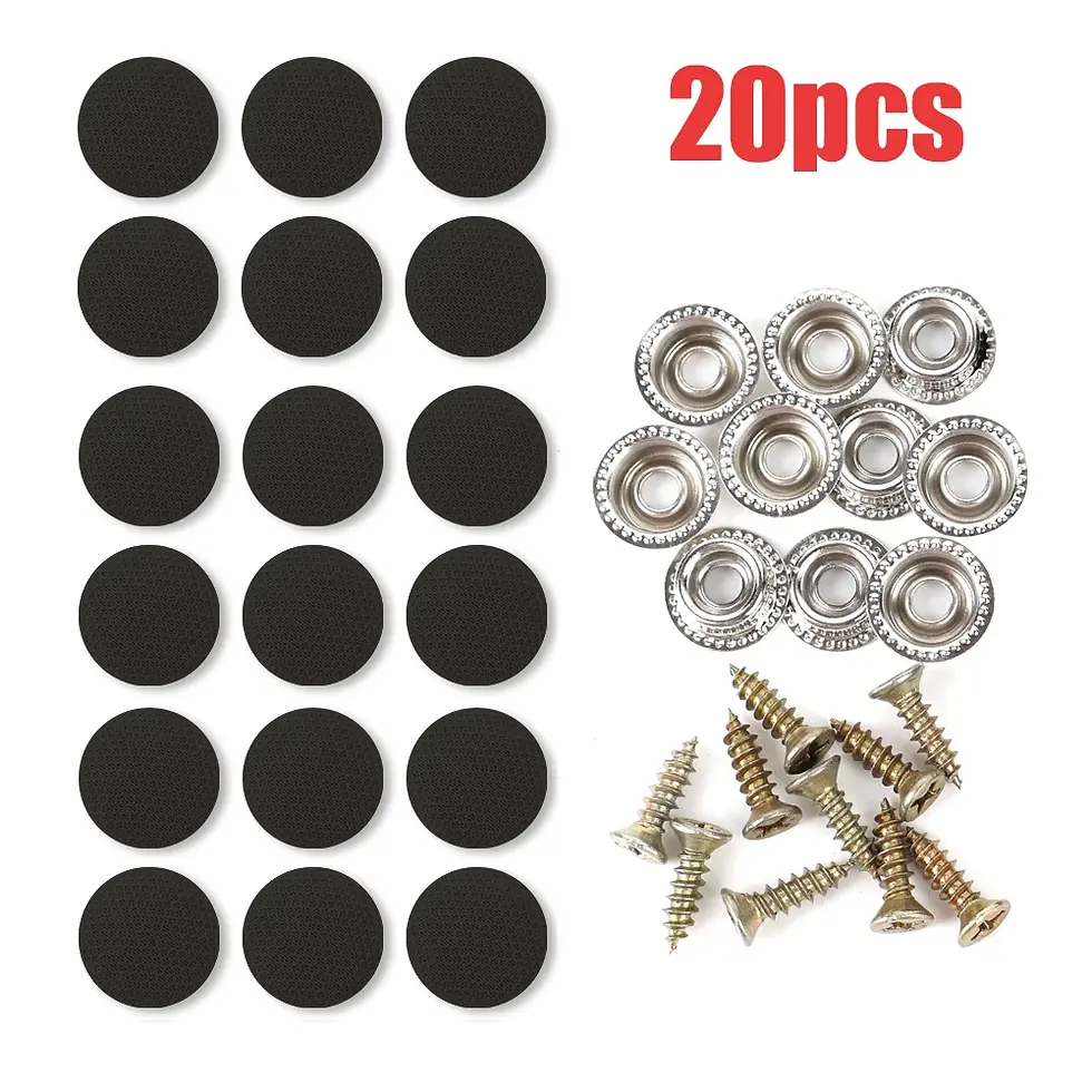 Thumbnail: 10/20pcs Car Interior Roof Fixing Buckles Screw Set Headliner Cloth Fabric Rivet