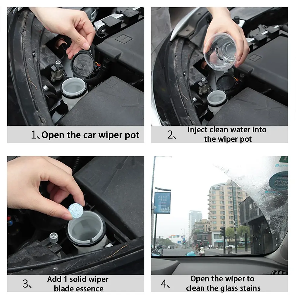 Thumbnail: 1-50PCS Solid Cleaner Car Windshield Cleaner Effervescent Tablets Windscreen Win