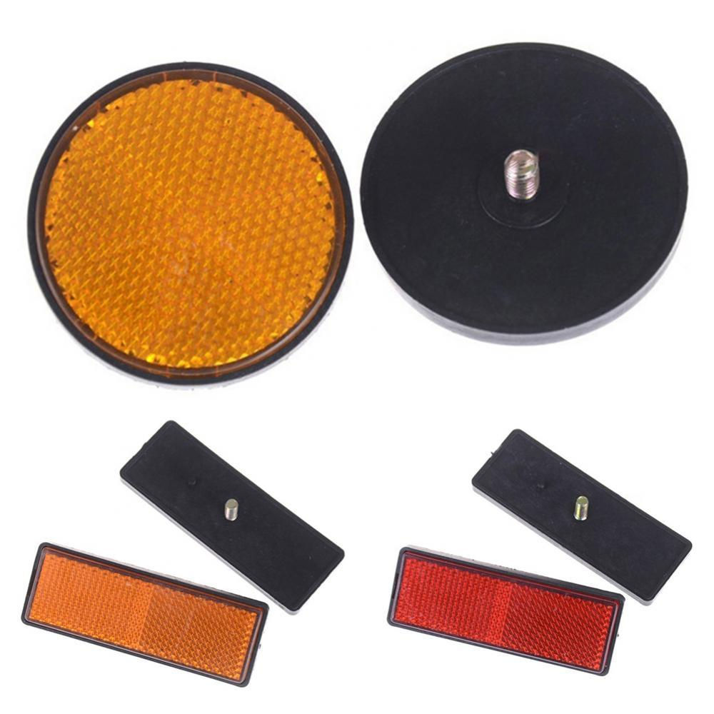 2PCS Round Warning Strip Reflective Sticker Car Motorcycle Bike Caravan Lorry Sc