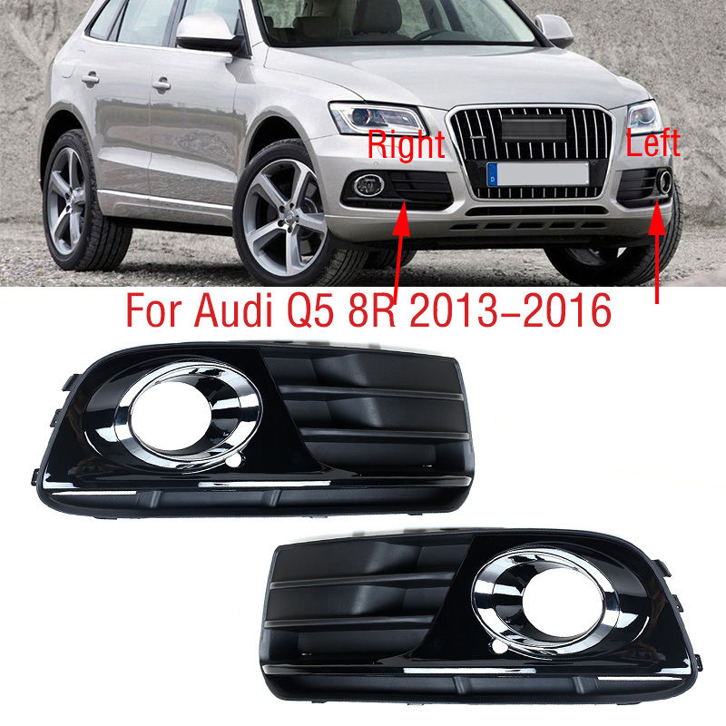 For Audi Q5 8R 2013 2014 2015 2016 Car Front Bumper Fog Light Lamp Grille Cover