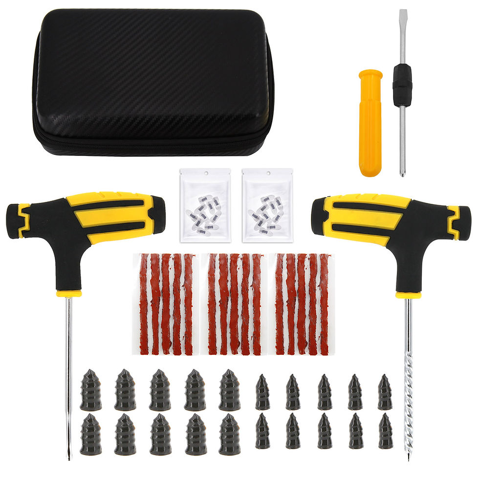Thumbnail: Car Tire Repair Tool Kit Studding Set Auto Bike Puncture Plug Garage Needle Nose