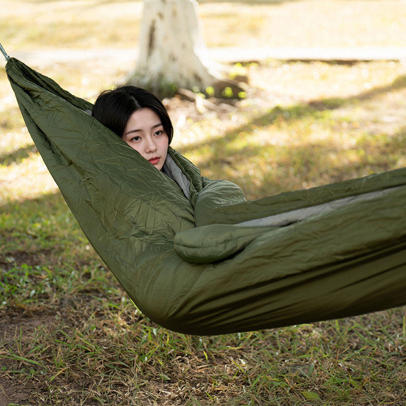 Winter Insulated Camping Hammock, Windproof Cold Weather Sleeping Bag Hammock fo