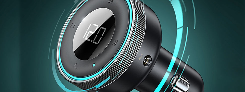 Thumbnail: Baseus FM Transmitter Modulator Car Wireless Bluetooth 5.0 USB Fast Charger Auto