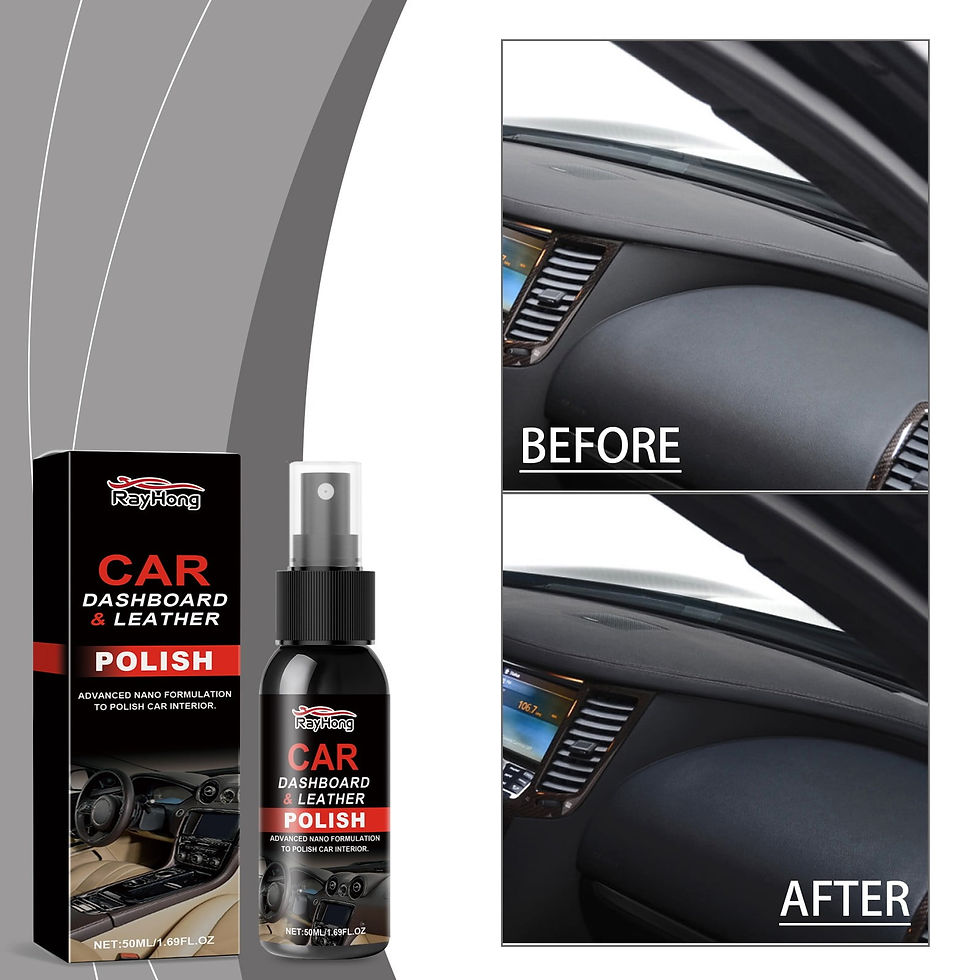 Thumbnail: Car Dashboard Dashboard Car Interior Cleaning Polishing Coating Leather Sea..