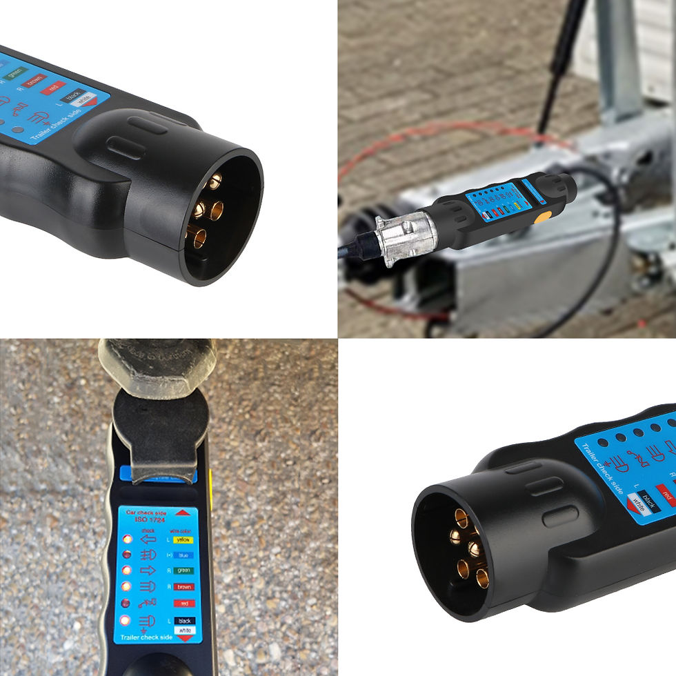 Thumbnail: 7pin 13Pin Adapter Socket 12V Trailer Tester Wiring Circuit Light Test Car Taill