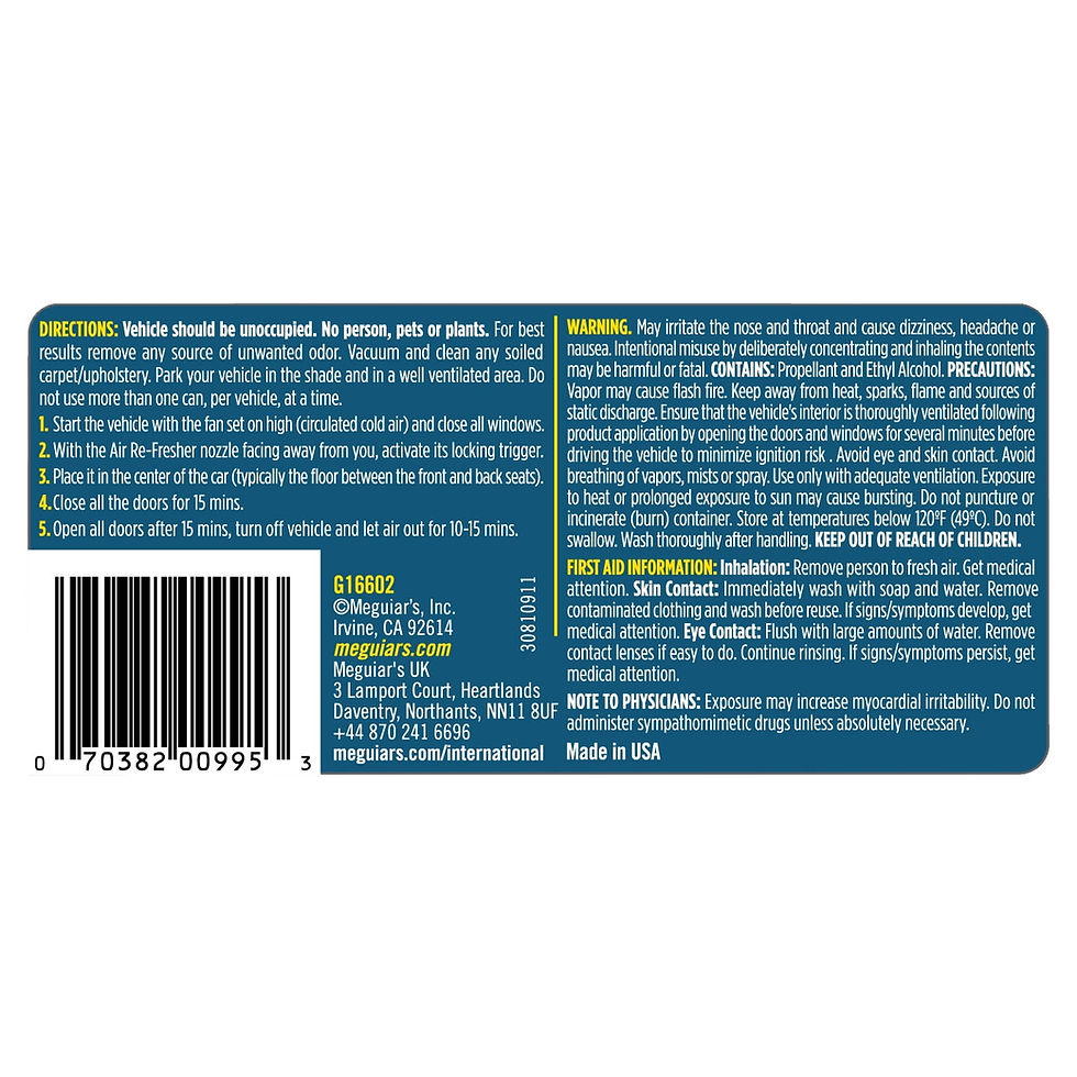 Thumbnail: Meguiar's Whole Car Air Re-Fresher Odor Eliminator Mist - Sweet Summer Bree..