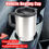 Thumbnail: Electric Heating Car Kettle Stainless Steel Camping Travel Kettle Water Coffee M