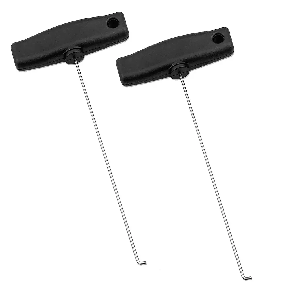 Thumbnail: 2Pcs Car Pull-out Hooks T-Handle Speedometer Removal Pulling Instrument Extracto
