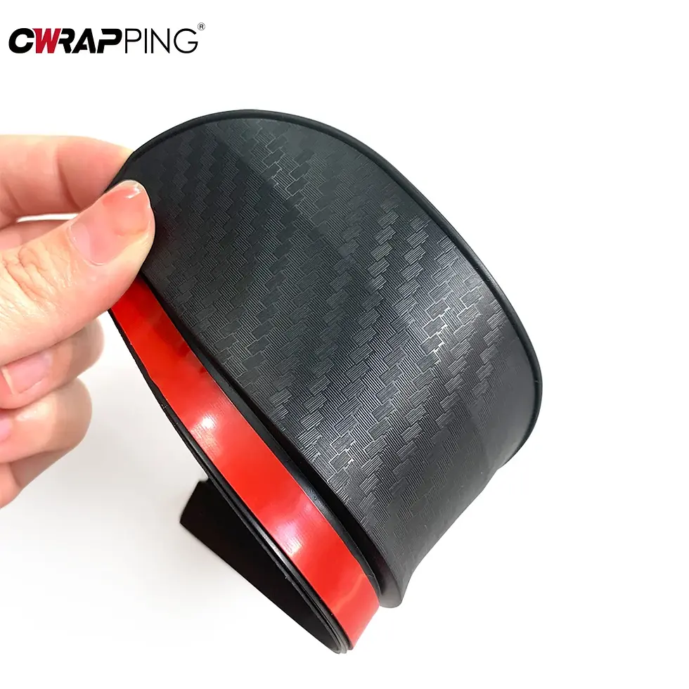 Thumbnail: 2Pcs Universal Car Rearview Mirror Rain Cover Carbon Fiber Side Mirror Protector