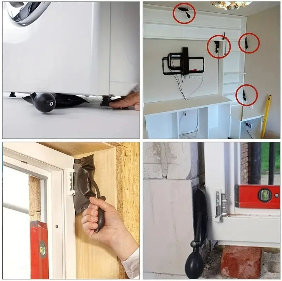 Thumbnail: Air Pump Bag Pneumatic Car Jack Hand Tools Auto Home Door Window Install Repair