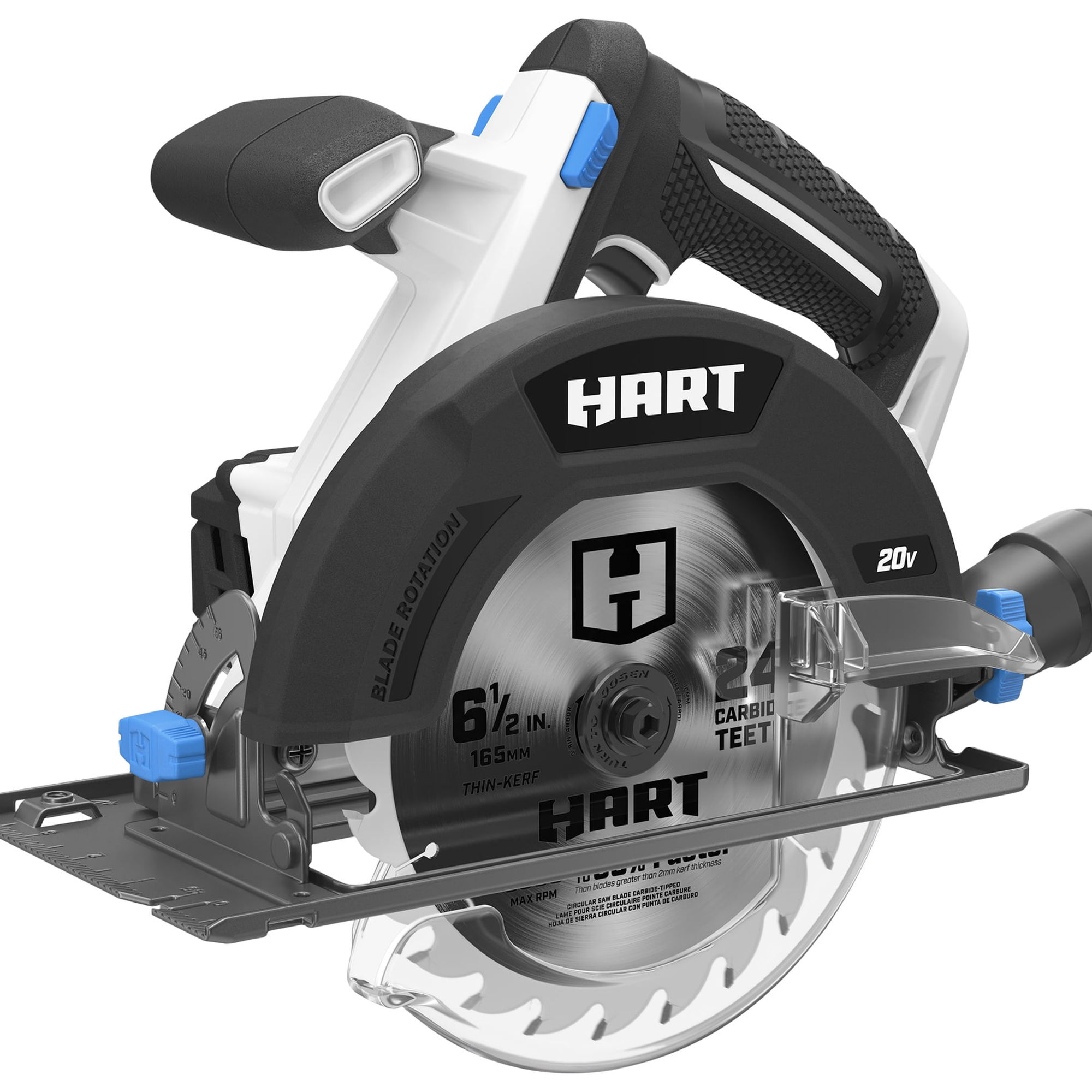 HART 20-Volt 6 1/2-inch Cordless Circular Saw Kit (1) 20-Volt 4.0Ah Lithium..
