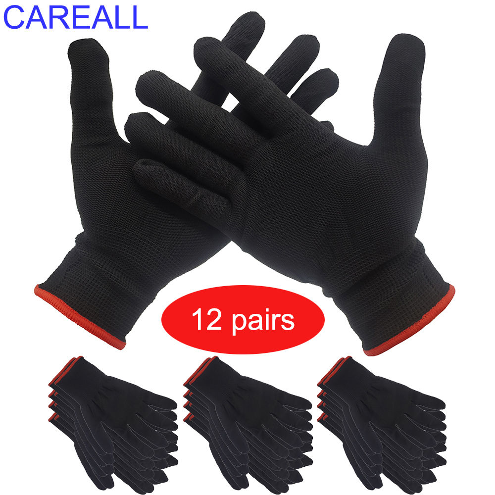 CAREALL 12 Pairs Wrap Gloves Window Film Tint Vinyl Applicator Tool Anti-Static
