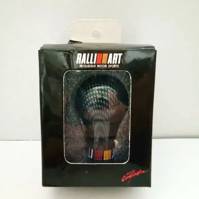 Thumbnail: Ralliart Carbon Look Manual Transmission Gear Shift Knob Shifter Lever Head For